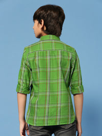 PIPIN Boys Printed Shirt Green