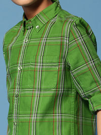 PIPIN Boys Printed Shirt Green
