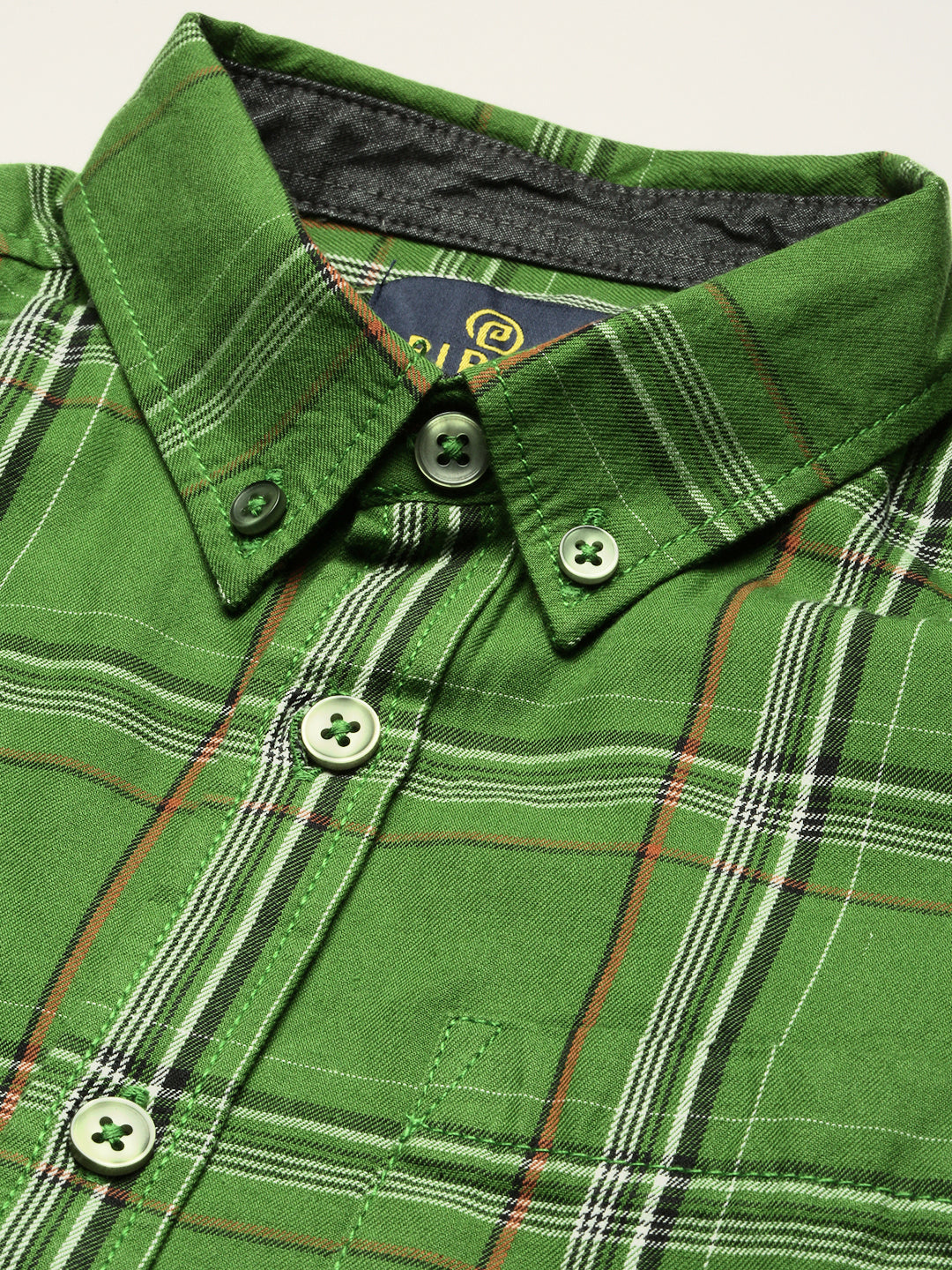 PIPIN Boys Printed Shirt Green