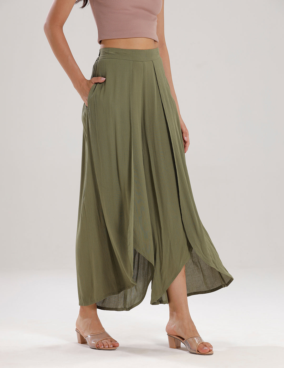 Tulip Pant-Olive - De Moza