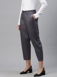 De Moza Women Formal Pant Light Grey