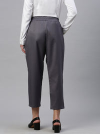 De Moza Women Formal Pant Light Grey