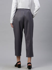 De Moza Women Formal Pant Light Grey