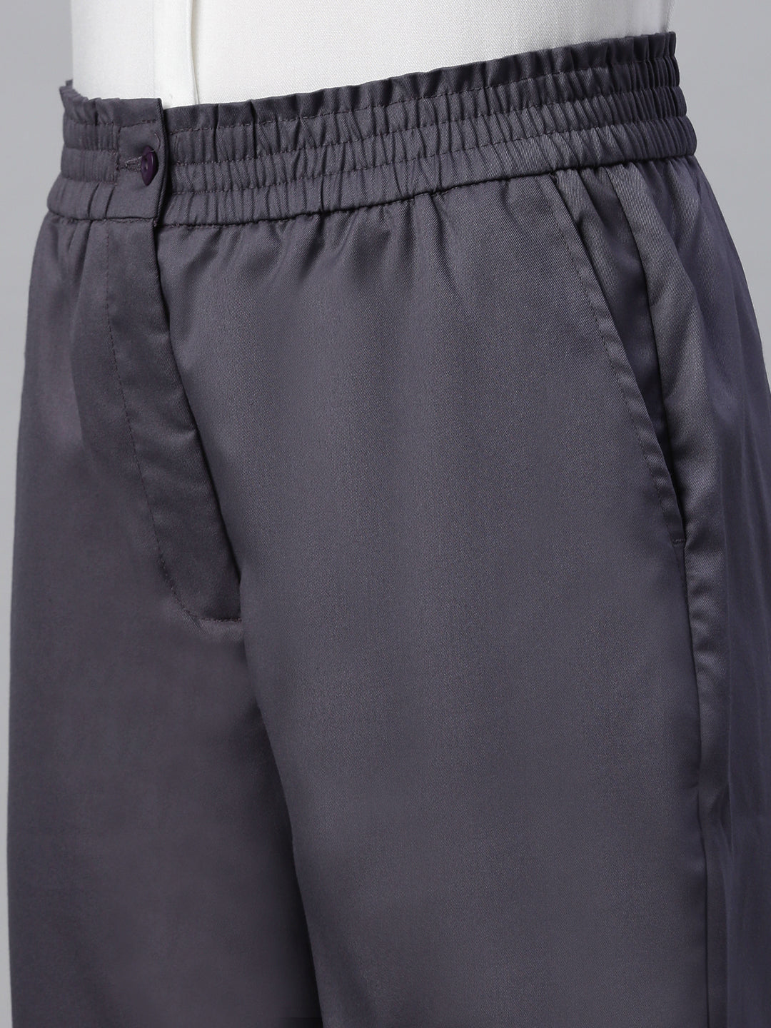 De Moza Women Formal Pant Light Grey