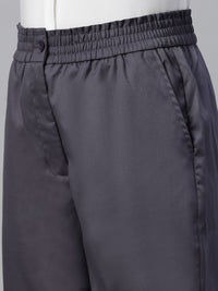 De Moza Women Formal Pant Light Grey