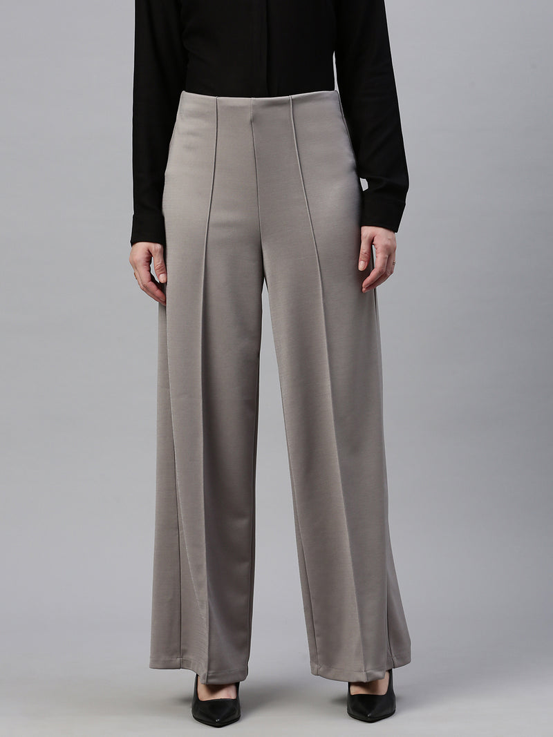 De Moza Women Formal Pant Light Oak