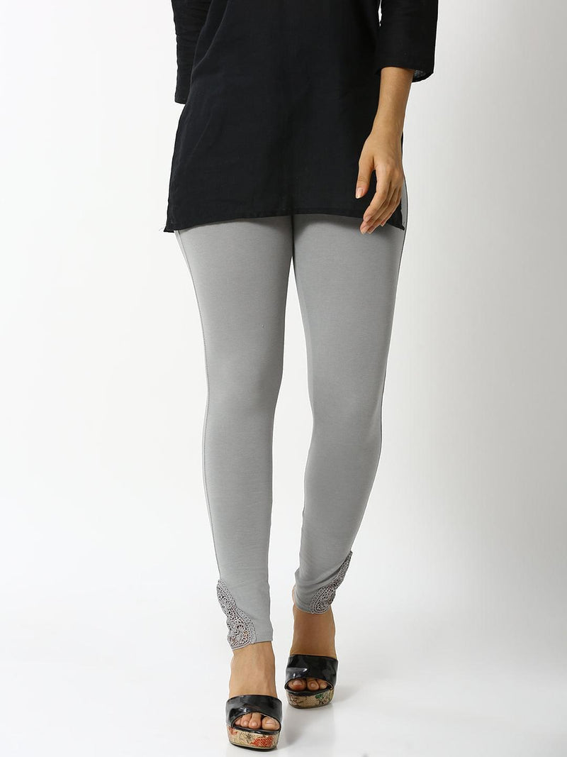 De Moza - Ladies Lace Leggings Grey - De Moza