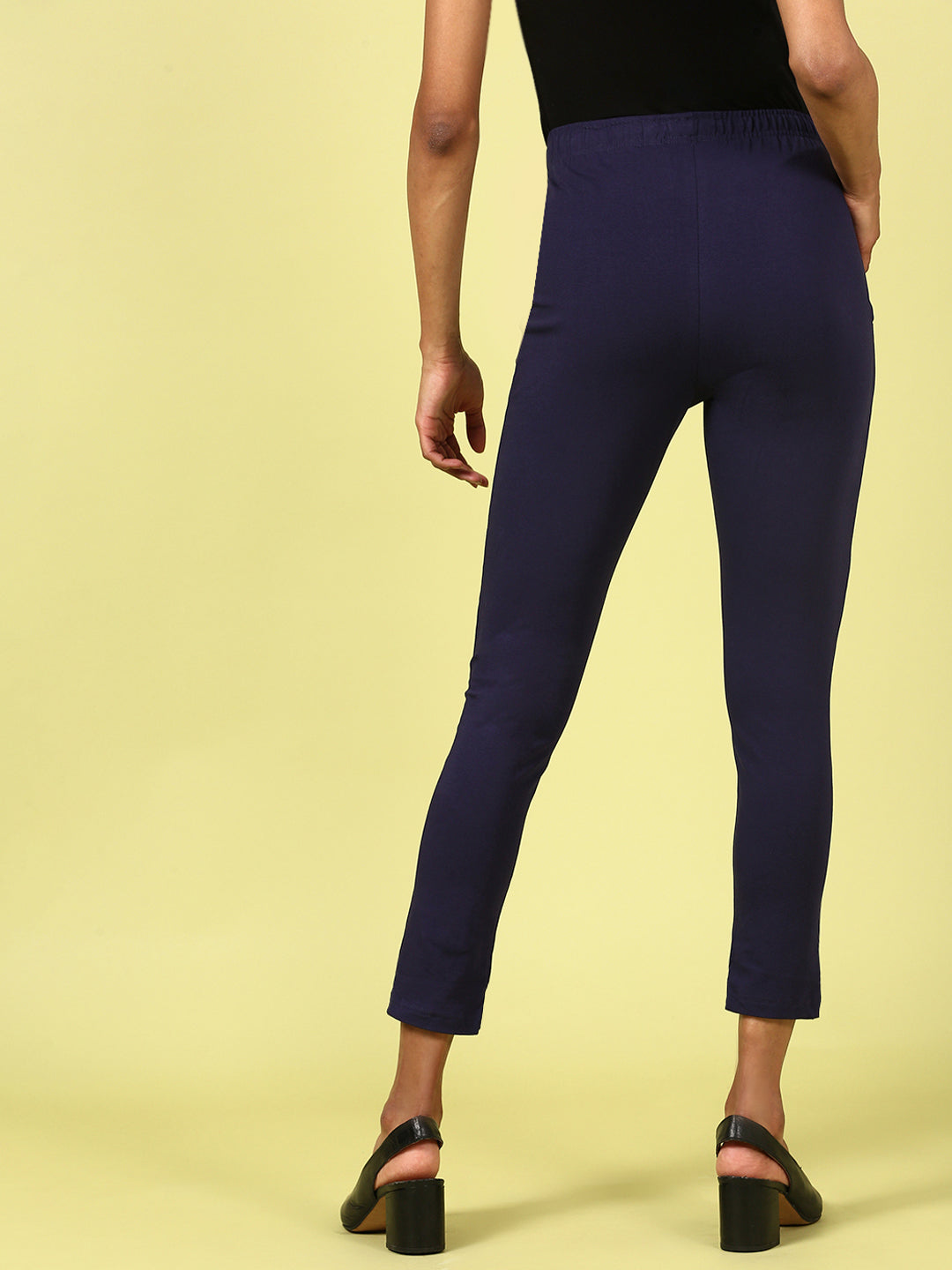 Women's Needle Pants Navy Blue - De Moza