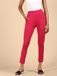 Women's Needle Pants Fuchsia - De Moza