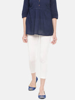 De Moza - Women's 3/4th Leggings White - De Moza