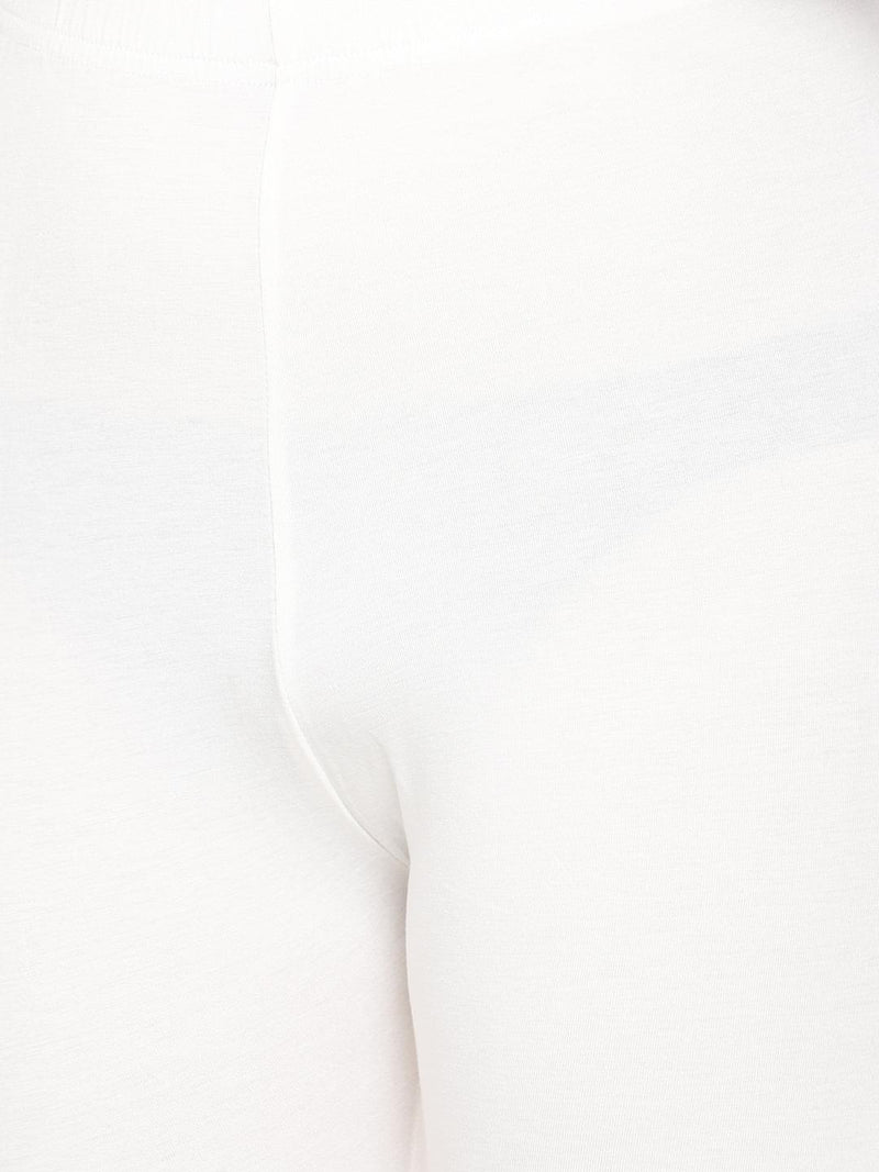 De Moza - Women's 3/4th Leggings White - De Moza