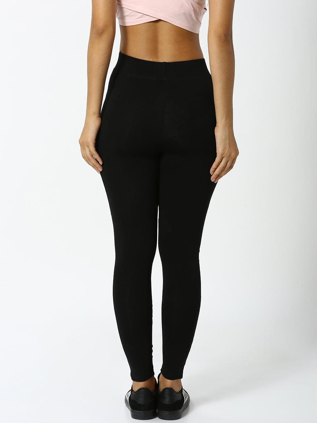 De Moza - Ladies Active Wear Mesh Leggings Black - De Moza