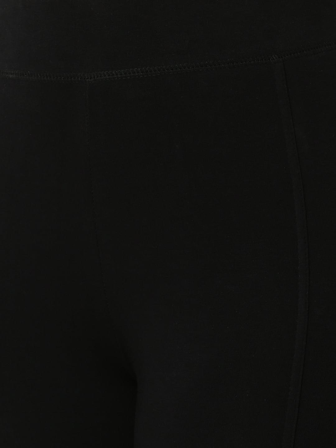 De Moza - Ladies Active Wear Mesh Leggings Black - De Moza