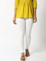 De Moza - Ladies Ankle Length Leggings Offwhite - De Moza