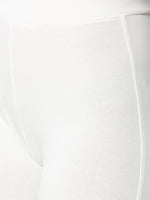 De Moza - Ladies Ankle Length Leggings Offwhite - De Moza
