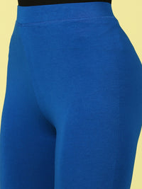 Ankle Length Leggings Viscose-Cobalt - De Moza