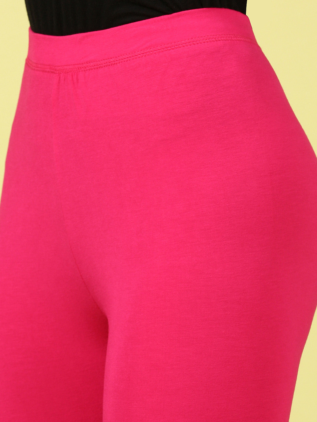 Ankle Length Leggings Viscose-Fuchsia - De Moza