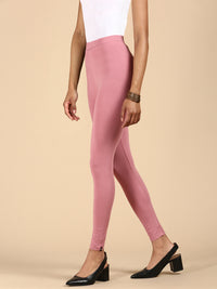 Ankle Length Leggings Viscose-Dusty Pink - De Moza