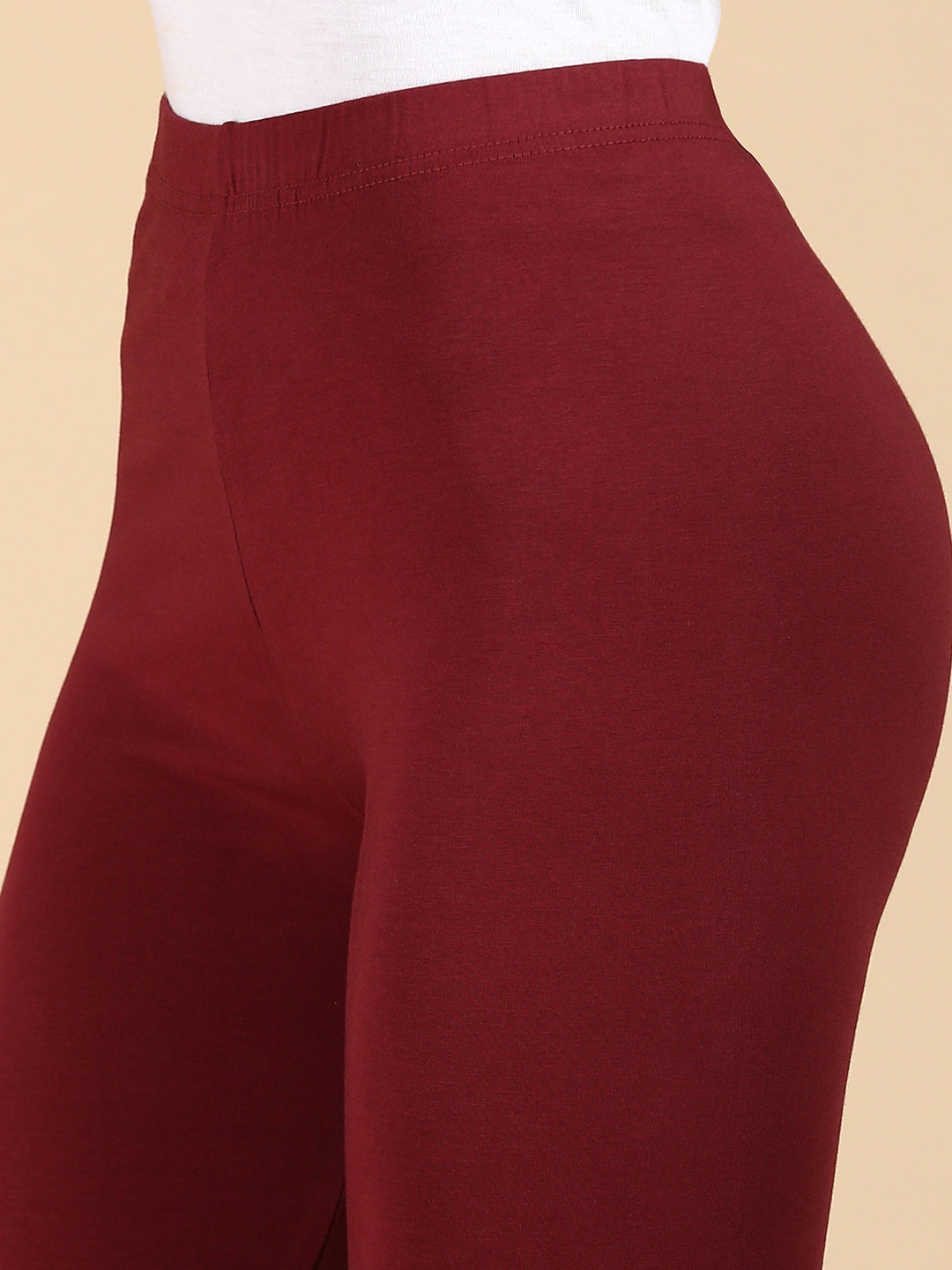 Churidar Leggings Maroon - De Moza