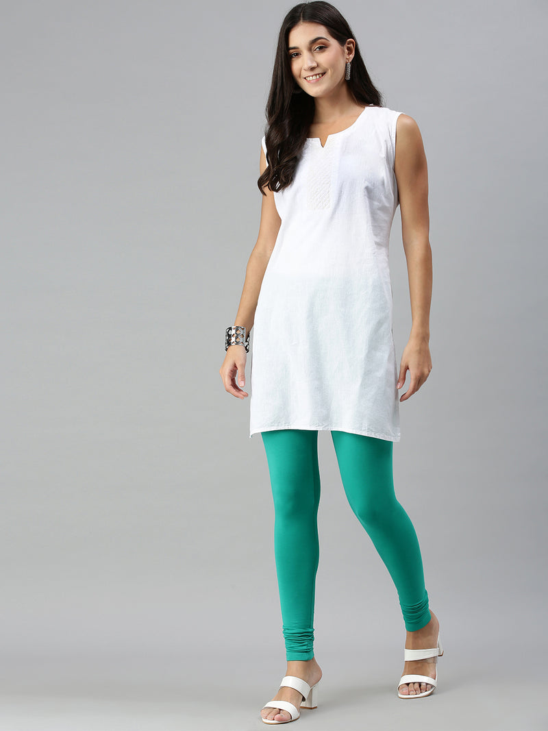 Churidar Leggings Emerald Green - De Moza