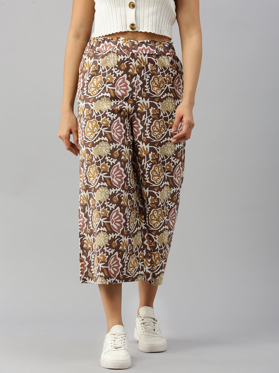 Culottes All Over Print-Grape - De Moza