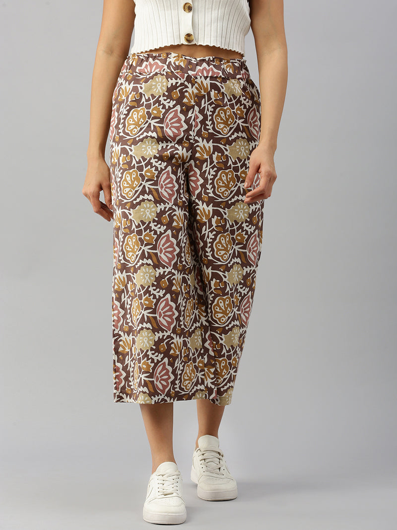 Culottes All Over Print-Grape - De Moza