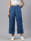 De Moza Women Culottes Mid Blue