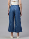 De Moza Women Culottes Mid Blue
