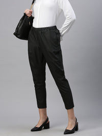 De Moza Women Formal Pant Black