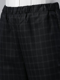 De Moza Women Formal Pant Dark Navy Blue