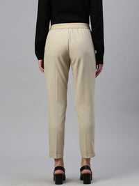 De Moza Women Formal Pant Beige