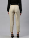 De Moza Women Formal Pant Beige