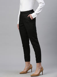 De Moza Women Formal Pant Black - De Moza