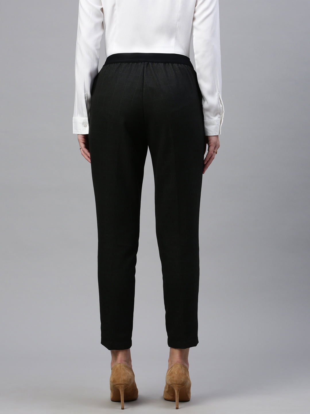 De Moza Women Formal Pant Black - De Moza