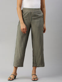 De Moza Women Printed Palazzo Green