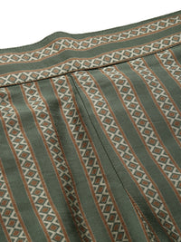 De Moza Women Printed Palazzo Green