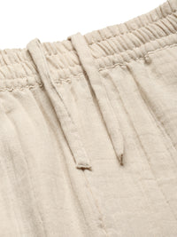 De Moza Women Straight Pant Beige