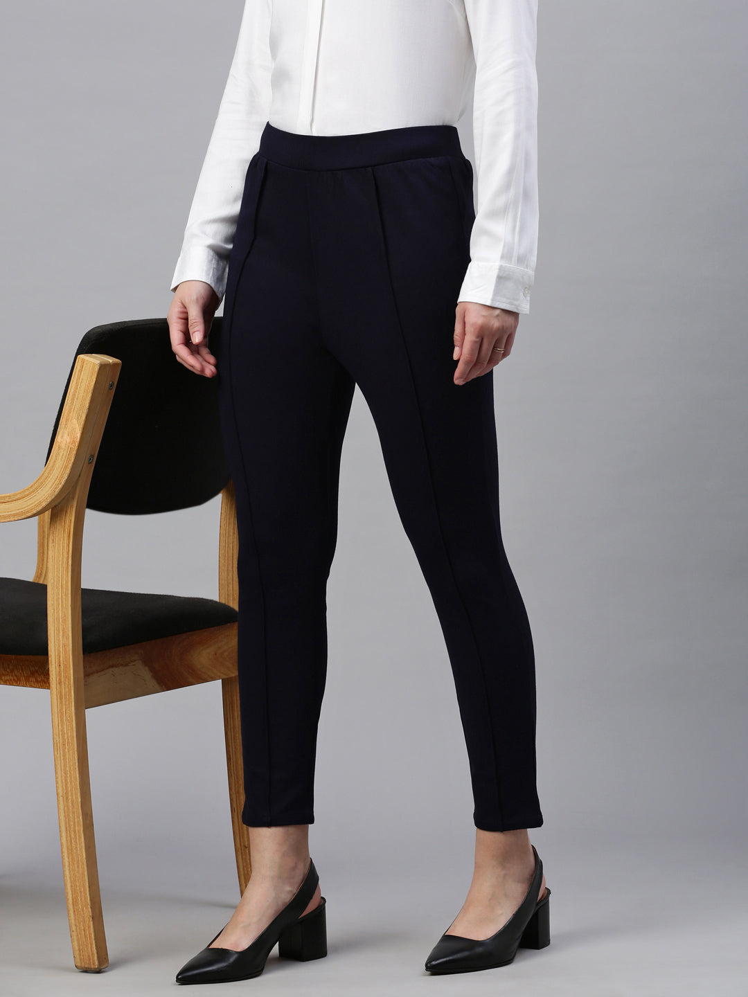 Ladies navy treggings 2025