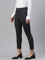 De Moza Women Treggings Solid Grey - De Moza