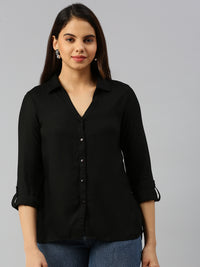 De Moza Women Shirt Black - De Moza