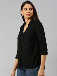 De Moza Women Shirt Black - De Moza