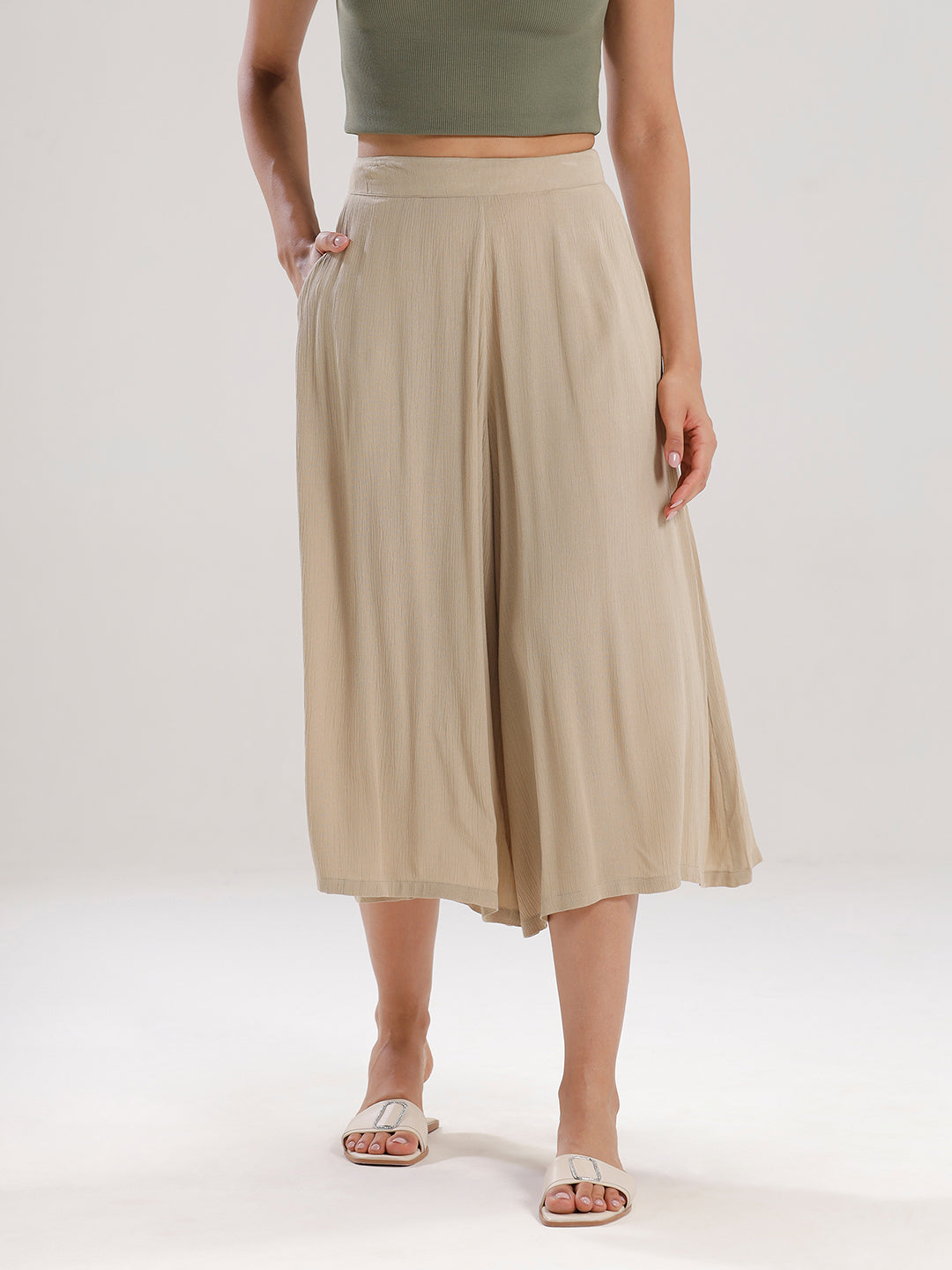 Culottes-Golden Beige - De Moza