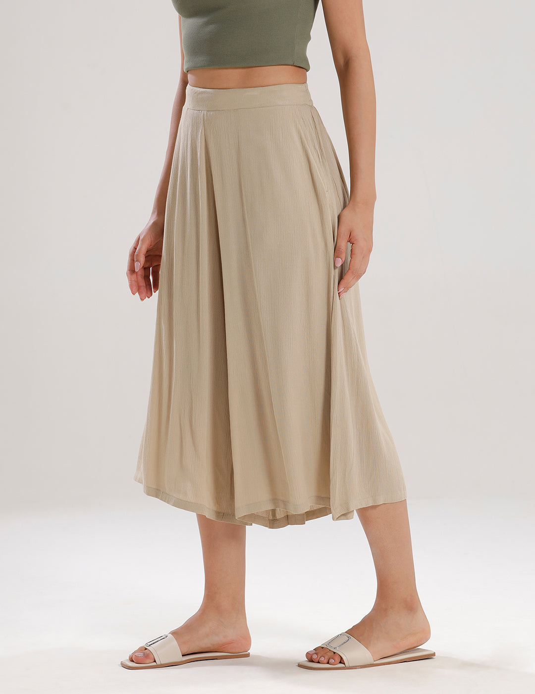 Culottes-Golden Beige