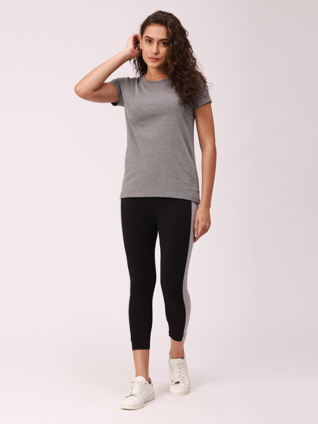 De Moza Ladies Active Wear Top Anthra Melange