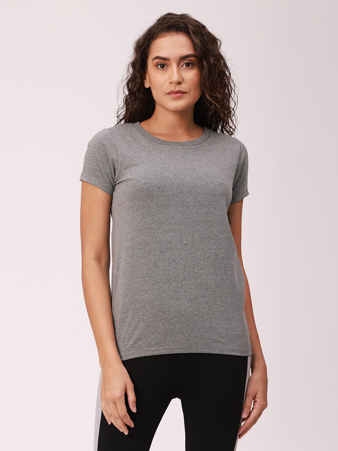 De Moza Ladies Active Wear Top Anthra Melange