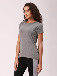 De Moza Ladies Active Wear Top Anthra Melange