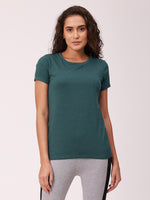 De Moza Ladies Active Wear Top Green Melange