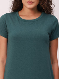 De Moza Ladies Active Wear Top Green Melange