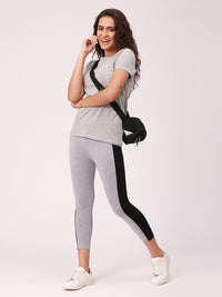 De Moza Ladies Active Wear Top Grey Melange