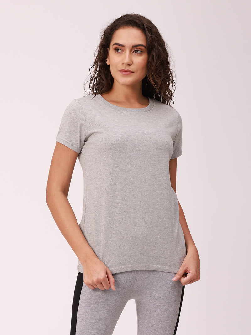 De Moza Ladies Active Wear Top Grey Melange